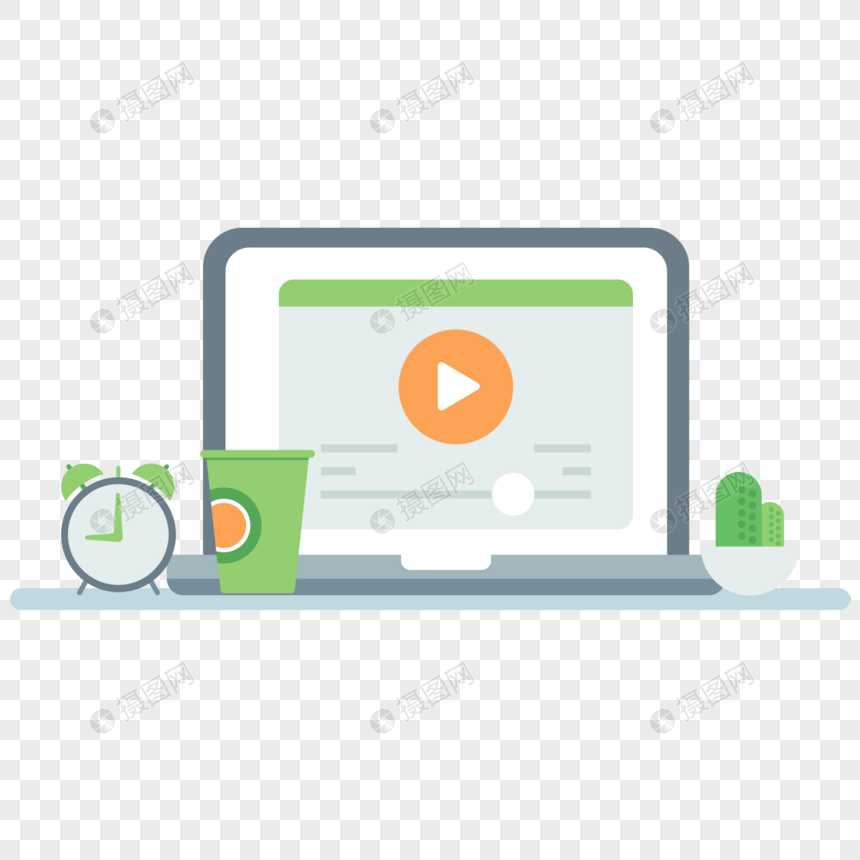 860x860 Laptop Office Entertainment Icon Free Vector Illustration Materi