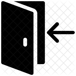 256x256 Entrance Icon Of Glyph Style