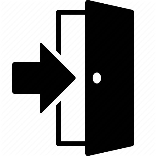 512x512 Arrow, Door, Entrance, Entry, Exit, Login, Open Icon