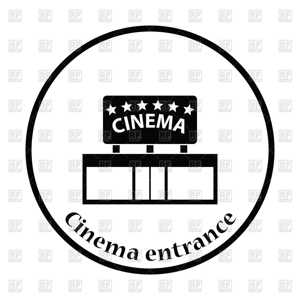 1200x1200 Cinema Entrance Icon Vector Image Of Signs, Symbols, Maps Angelp