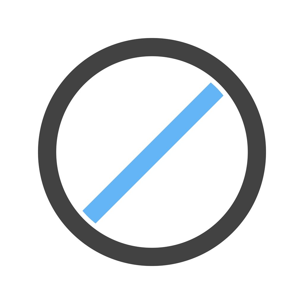 1024x1024 No Entry Sign Blue Black Icon