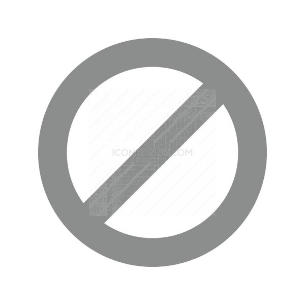 600x600 No Entry Sign Greyscale Icon