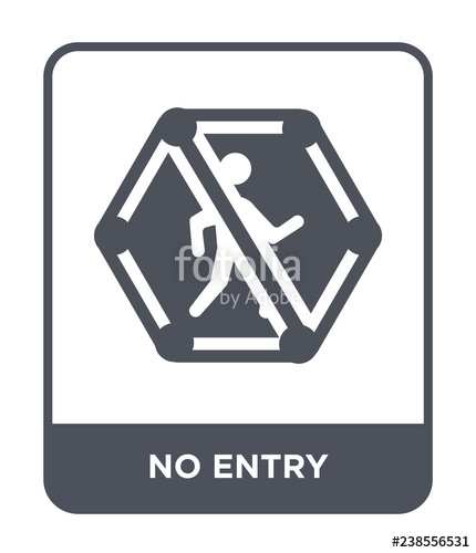 430x500 No Entry Icon Vector Stock Image And Royalty Free Vector