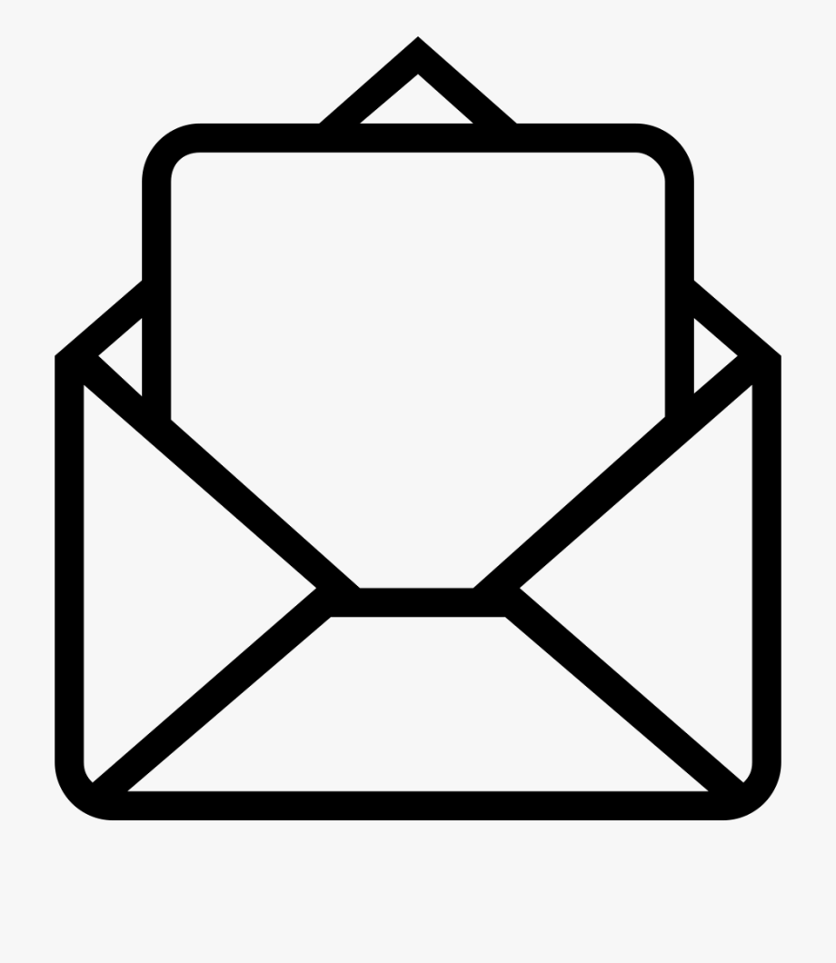 920x1060 Email Clipart Opened Envelope