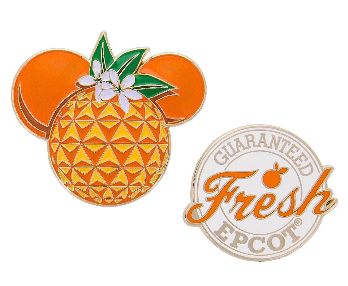 1125x924 Disney Epcot Flower Garden Mickey Icon Pin Set New