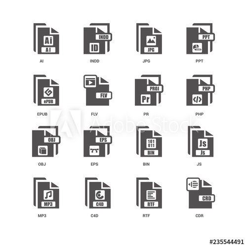 500x500 Cdr, Php, Pr, Js, Epub, Obj, Rtf, Icon Set