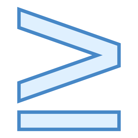 452x452 More Or Equal Icon