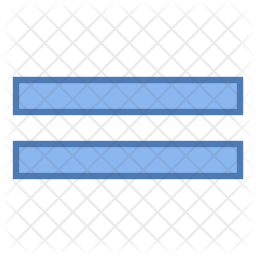 256x256 Equal Sign Icon Of Colored Outline Style