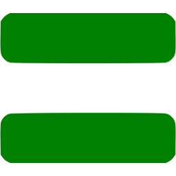 256x256 Green Equal Sign Icon