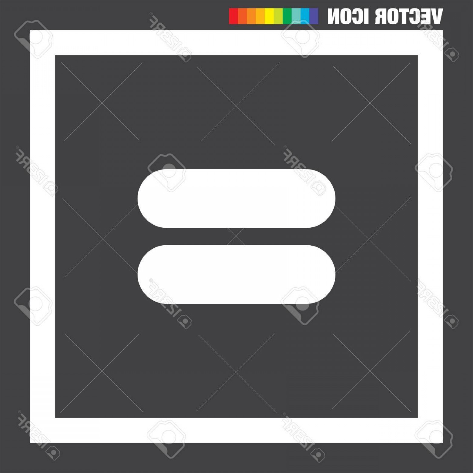 1560x1560 Photostock Vector Equal Sign Vector Icon Handandbeak