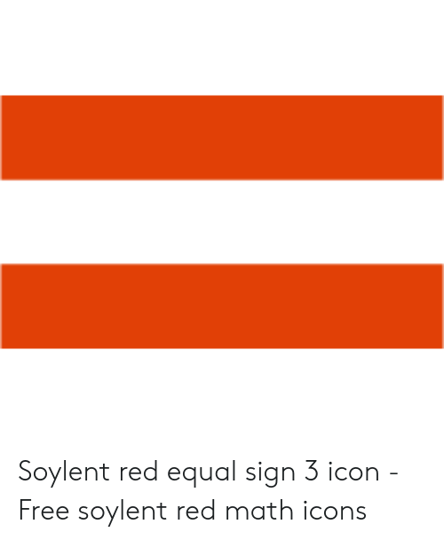 500x608 Soylent Red Equal Sign Icon