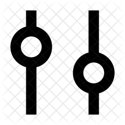 256x256 Equalizer Icon Of Glyph Style