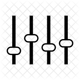 256x256 Equalizer Icon Of Line Style