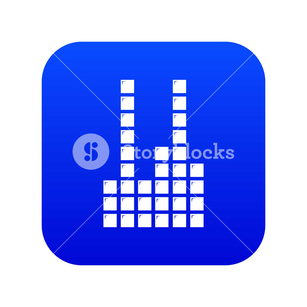 1000x1000 Equalizer Icon Blue Vector Isolated On White Background Royalty