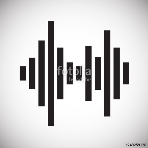 500x500 Equalizer Icon On White Background For Graphic And Web Design