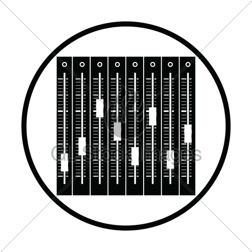 500x500 Music Equalizer Icon Gl Stock Images