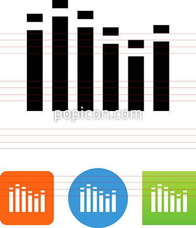 400x464 Vector Sound Equalizer Icon