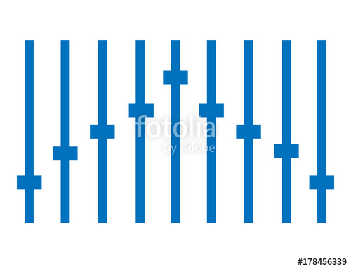 500x384 Blue Equalizer Icon On White Background Equalizer Symbol Blue