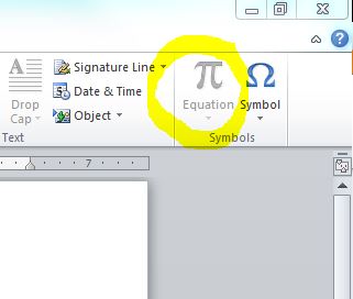 321x272 Fixed Equation Icon Is Grayed Out In Ms Word