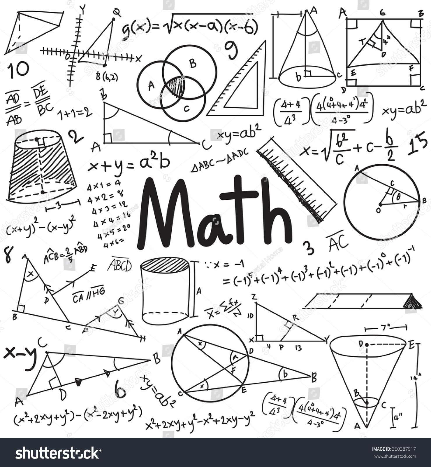 1479x1600 Math Theory And Mathematical Formula Equation Doodle Handwriting