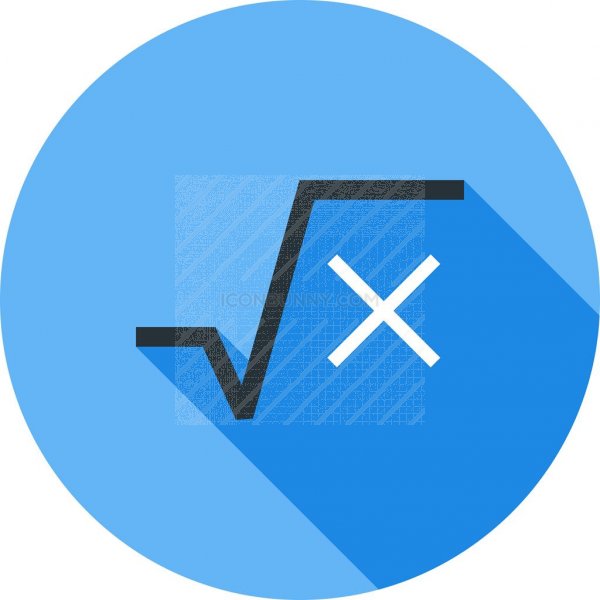 600x600 Square Root Flat Shadowed Icon