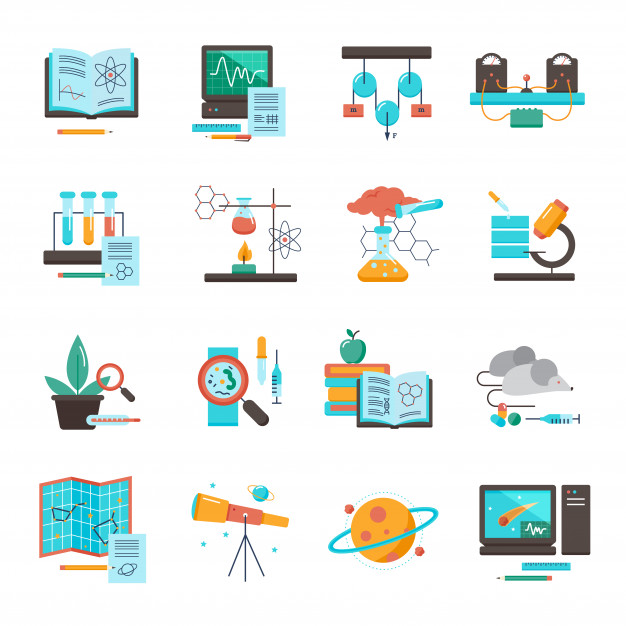 626x626 Science Equipment Icon Set Vector Free Download