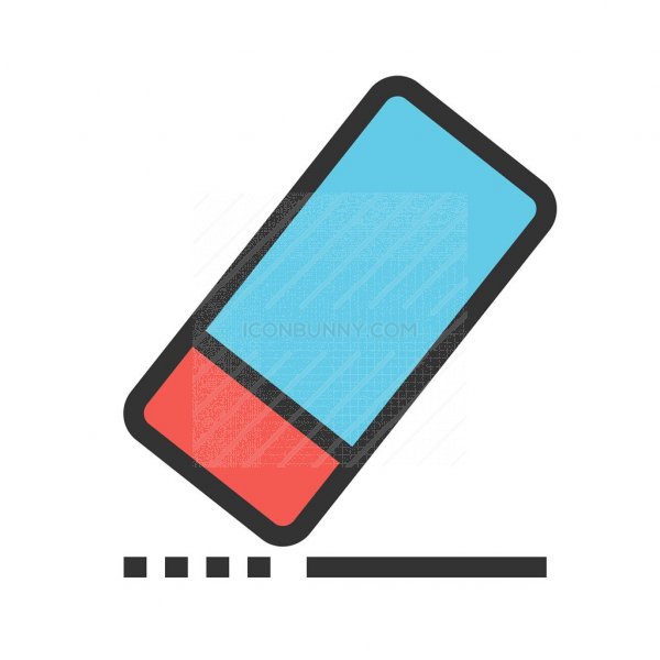 600x600 Eraser Line Filled Icon