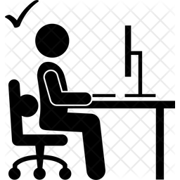 256x256 Ergonomic Icon Of Glyph Style