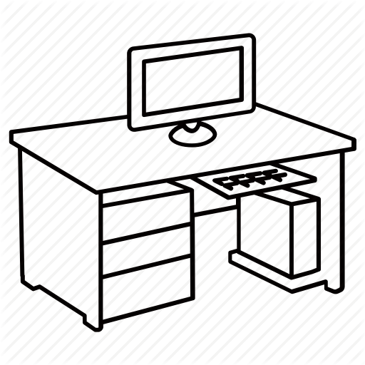 512x512 Computer, Desk, Ergonomic, Furniture, Office, Study, Workstation Icon