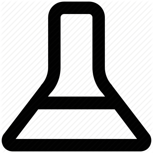 512x512 Conical Flask, Elementary Flask, Erlenmeyer Flask, Lab Accessories