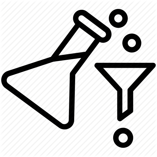 512x512 Erlenmeyer Flask, Flask, Funnel, Lab Tool, Laboratory Apparatus Icon