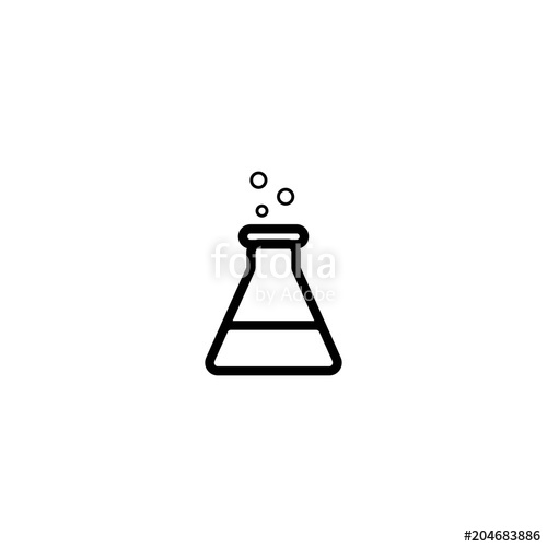 500x500 Erlenmeyer Flask Icon Sign Design Stock Image And Royalty Free