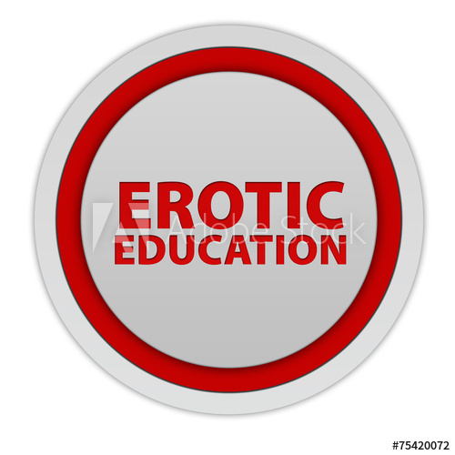 500x500 Erotic Education Circular Icon On White Background
