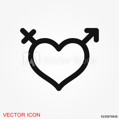 500x500 Erotic Vector Icon For Adult Only Content, Flat Illustration