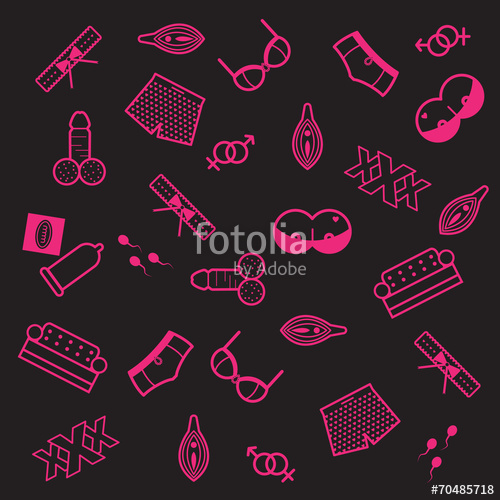 500x500 Erotic Icon Pattern Stock Image And Royalty Free Vector