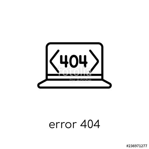500x500 Error Icon Trendy Modern Flat Linear Vector Error Icon