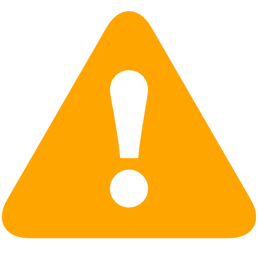 512x512 Orange Error Icon