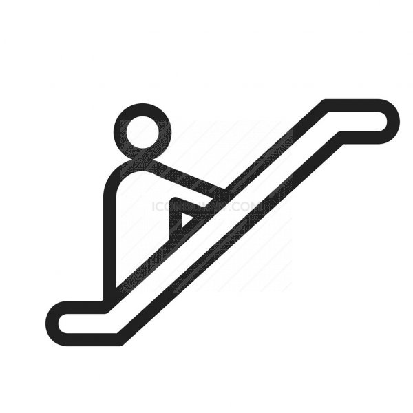 600x600 Escalator Line Icon