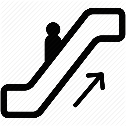 512x512 Escalator, Transit, Up Icon