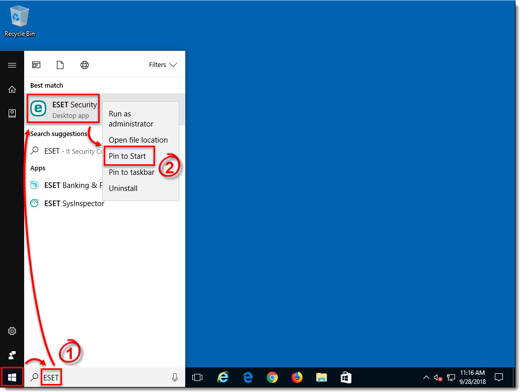 1033x778 Create A Desktop Shortcut For Your Windows Eset Home Product Eset