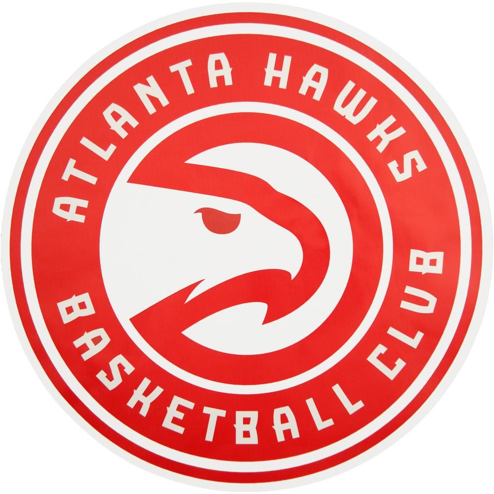 1000x1000 Applied Icon Nba Atlanta Hawks Outdoor Logo Graphic Large, Red