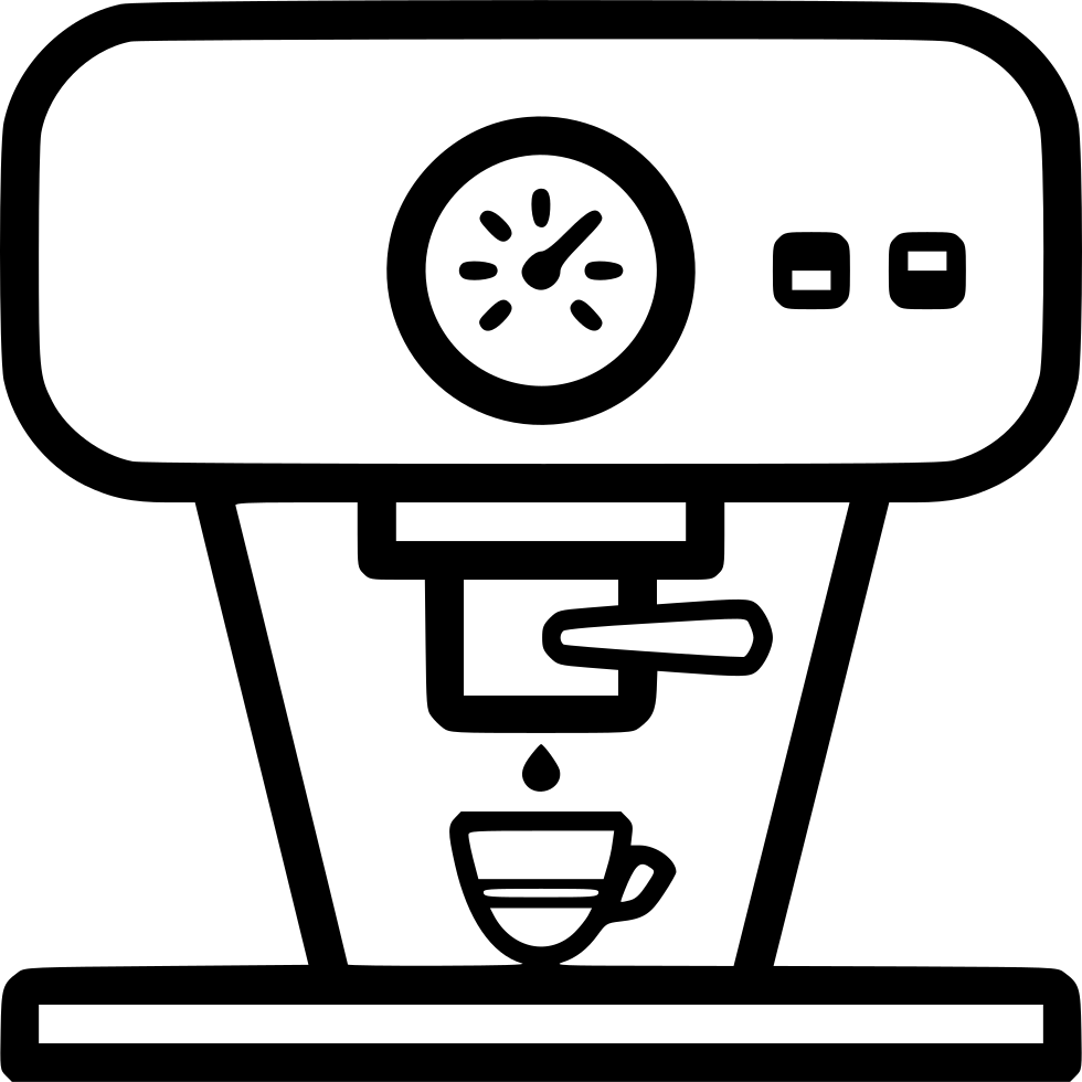 980x980 Espresso Machine With Cup Png Icon Free Download