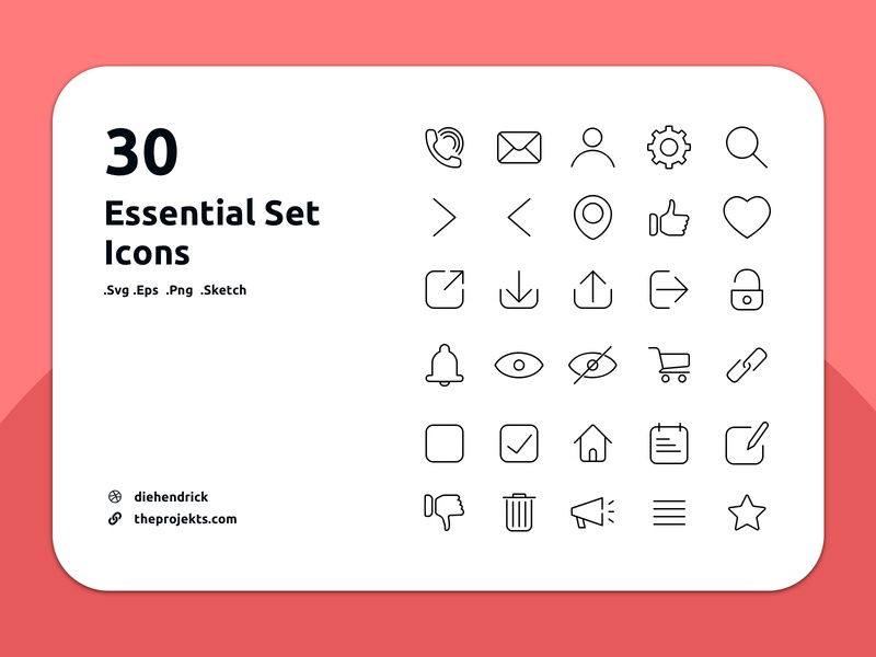 800x600 Free Essential Icons Set