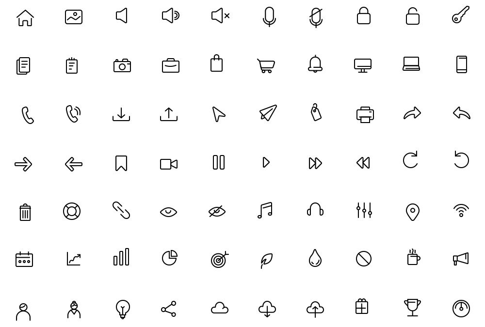 1000x675 Set Of Free Daily Essential Icon