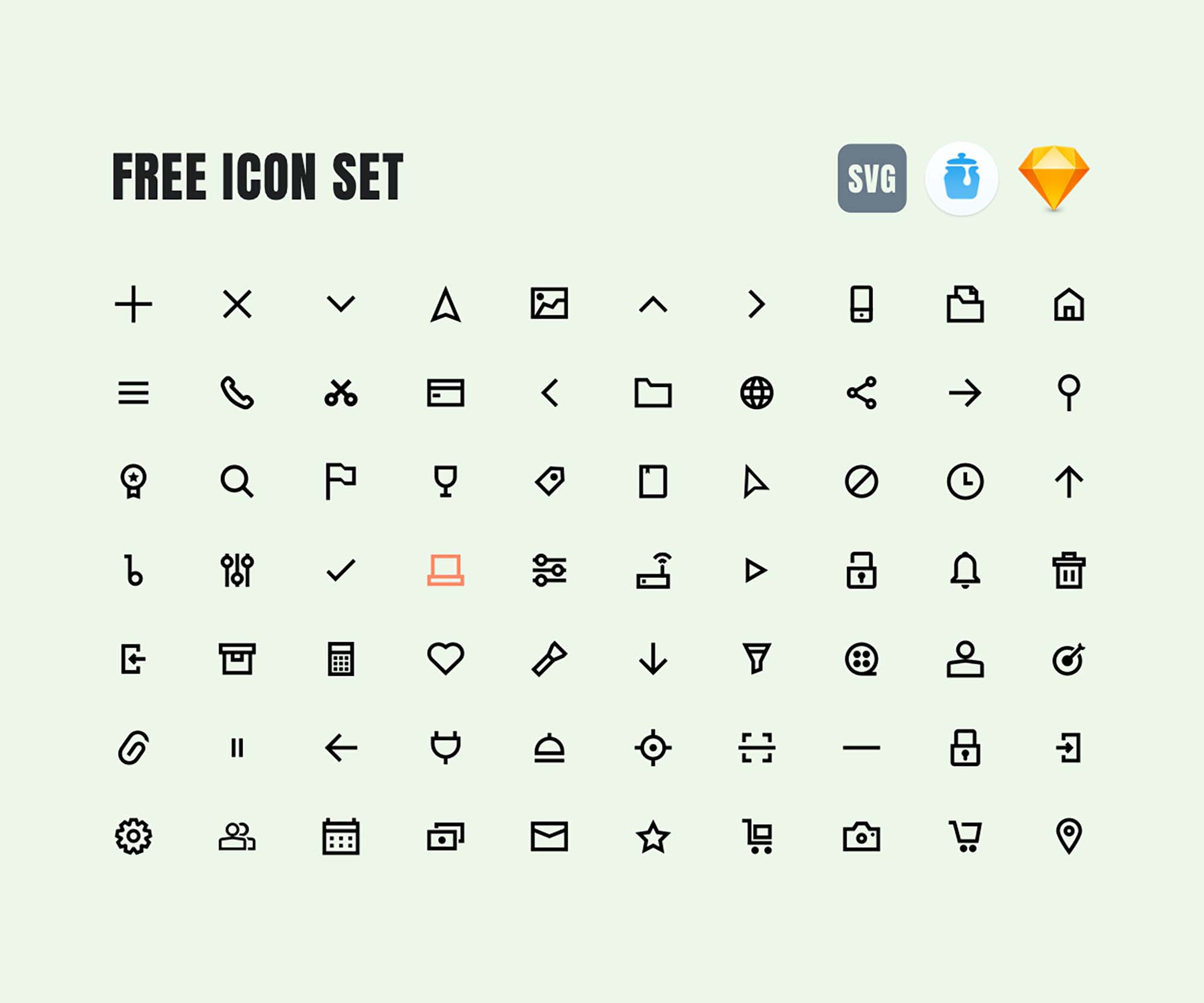 2000x1667 Free Essential Icons Set
