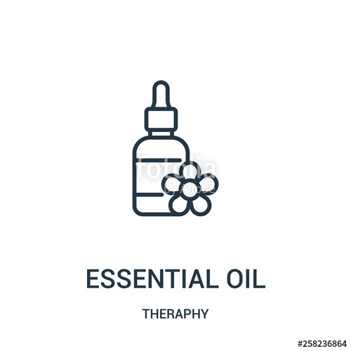 500x500 Essential Oil Icon Vector From Theraphy Collection Thin Line