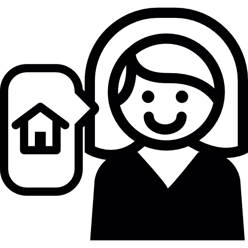 512x512 Female Real Estate Agent Icons Free Download