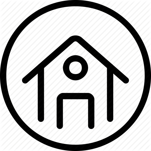 512x512 Circle, Estate, Home, House, Real, Search Icon