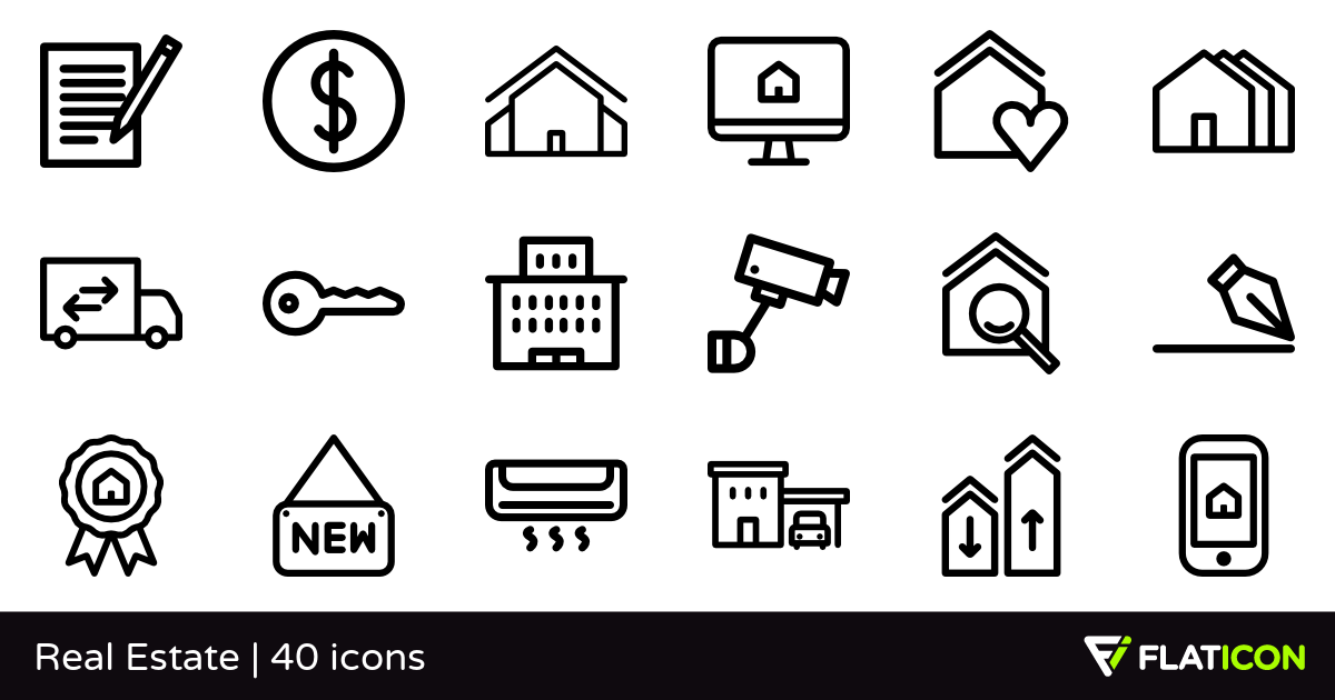 1200x630 Real Estate Free Icons
