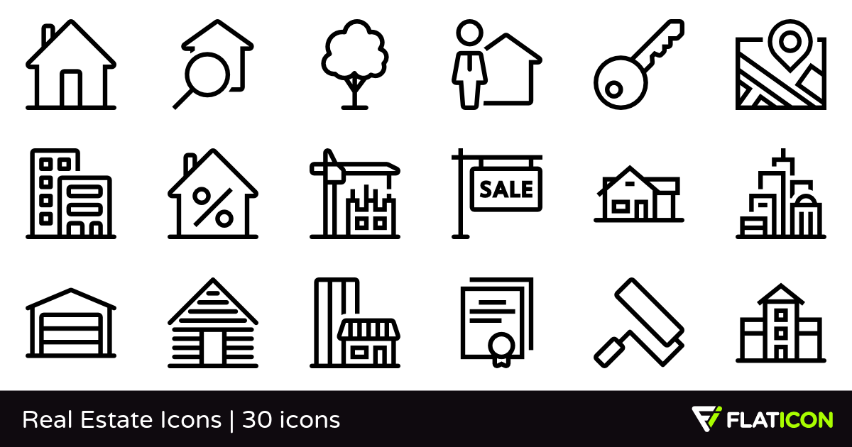 1200x630 Real Estate Icons Free Icons